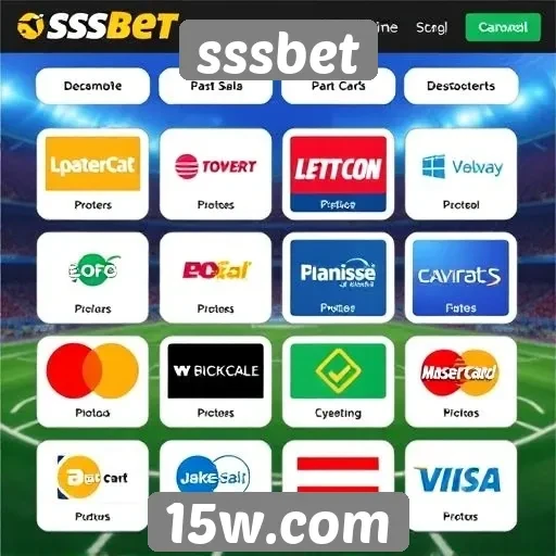 Opções de pagamento disponíveis na plataforma sssbet
